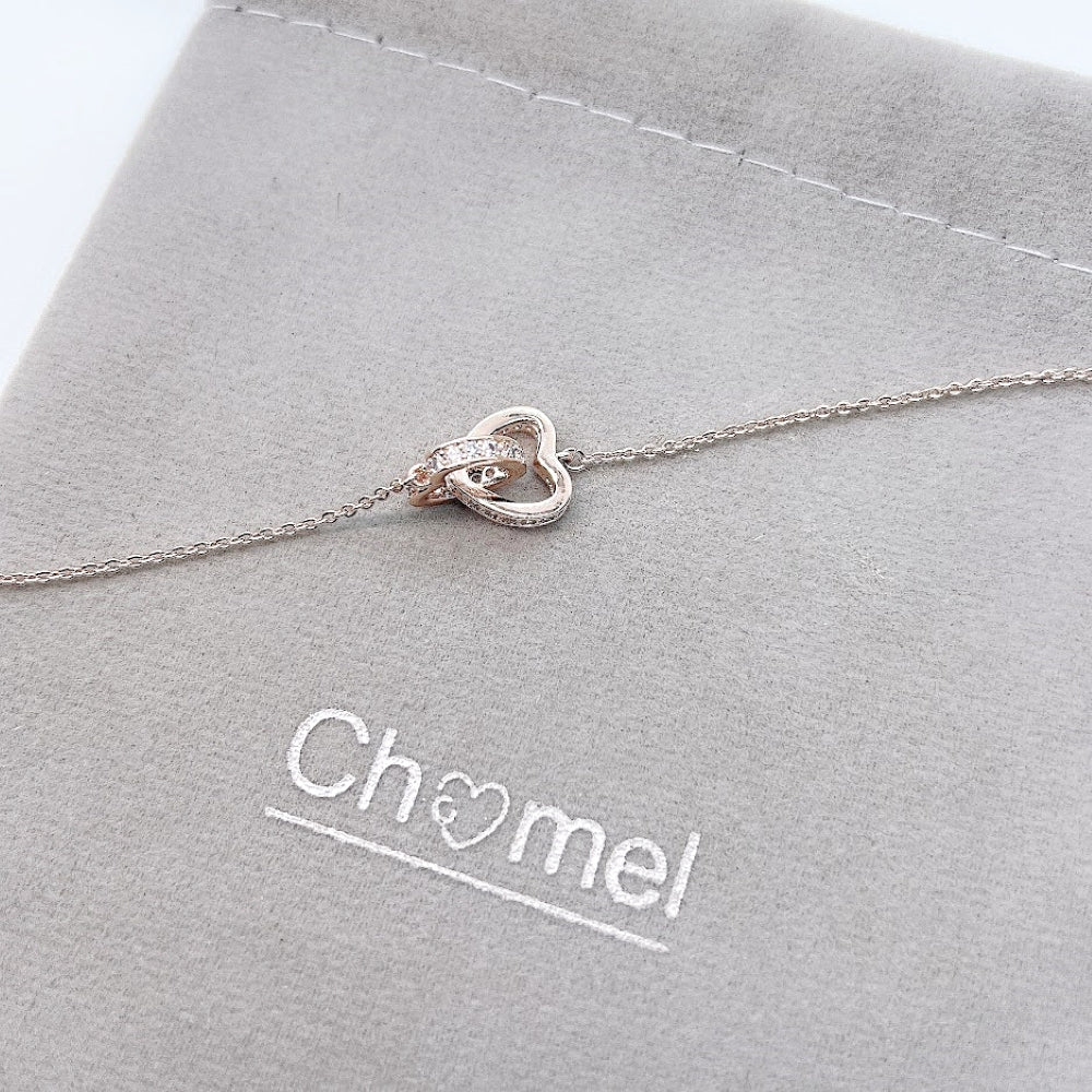 Heart Cubic Zirconia Bracelet - CHOMEL