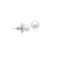 Simulated Pearl 10mm Round Earring.