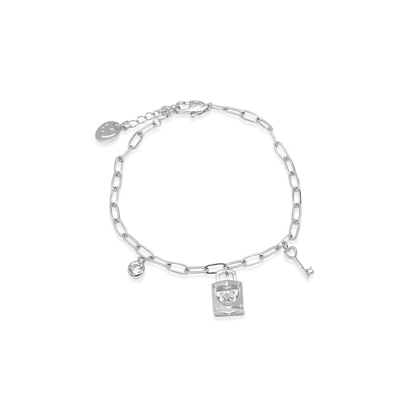 Heart Lock Charm Bracelet - CHOMEL