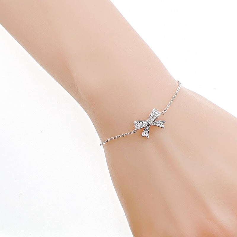 Ribbon Cubic Zirconia Bracelet - CHOMEL