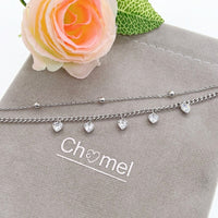 Heart Cubic Zirconia Bracelet - CHOMEL