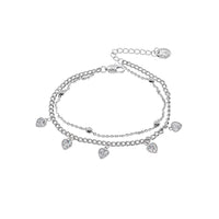 Heart Cubic Zirconia Bracelet - CHOMEL