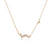 CHOMEL Cubic Zirconia 5 Star Rosegold Necklace