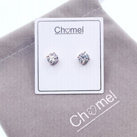 6mm Cubic Zirconia Solitaire Earrings.