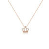 CHOMEL Cubic Zirconia Crown Rosegold Necklace