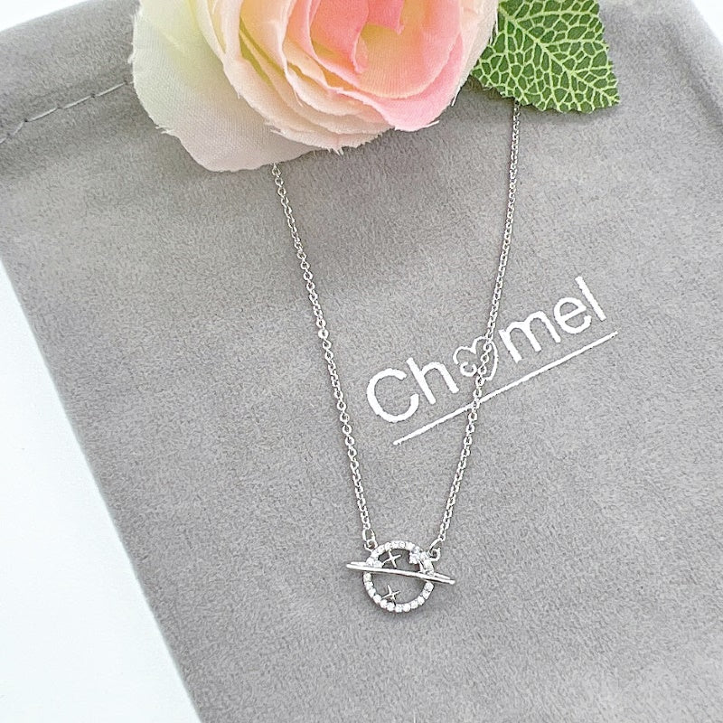 Planet Cubic Zirconia Necklace - CHOMEL