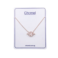 Planet Cubic Zirconia Necklace.
