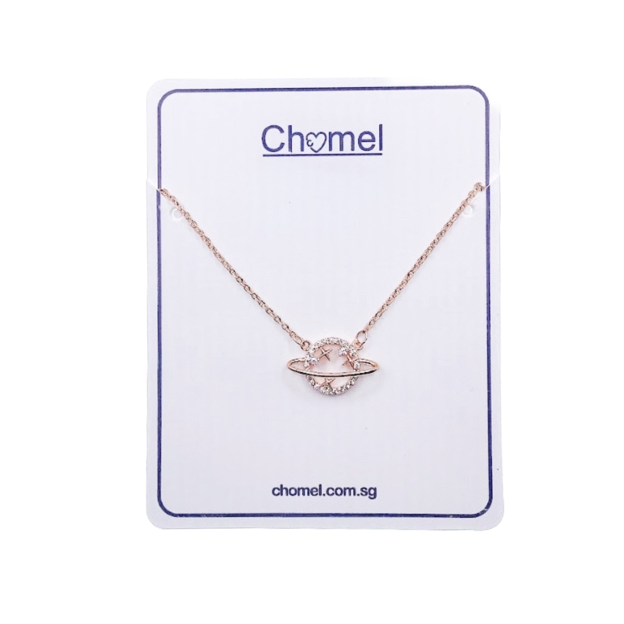 Planet Cubic Zirconia Necklace.