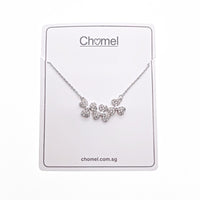 Leaf Cubic Zirconia Necklace - CHOMEL