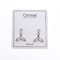 Mermaid Tail Mother of Pearl Earrings - CHOMEL