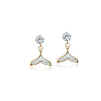 Mermaid Tail Mother of Pearl Earrings.