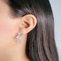 Butterfly Cubic Zirconia Earrings.