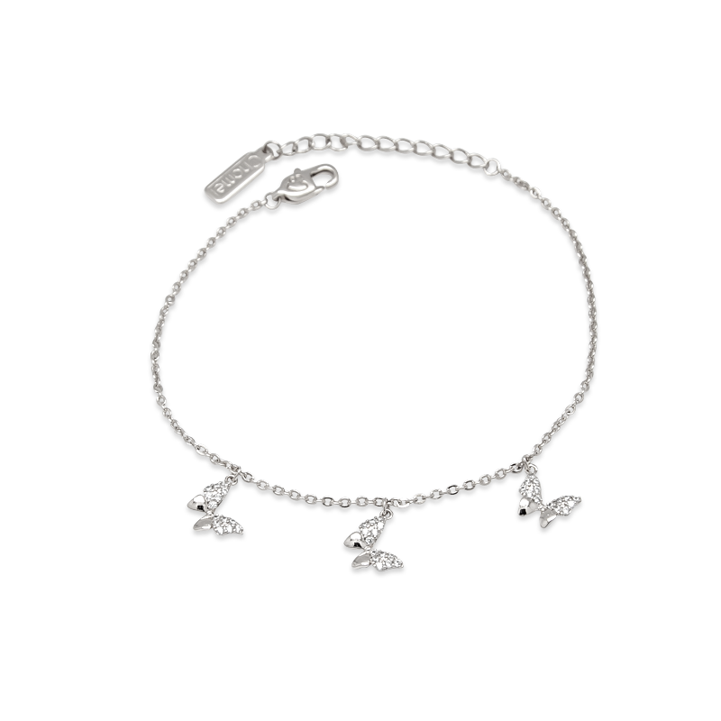 Butterfly Cubic Zirconia Bracelet.