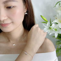 Mermaid Tail Mother of Pearl Earrings.