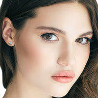 6mm Solitaire Cubic Zirconia Earring.