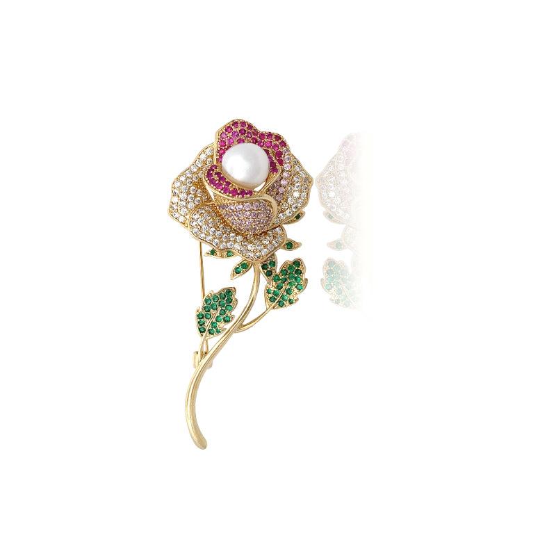 Flower Freshwater Pearl Brooch - CHOMEL