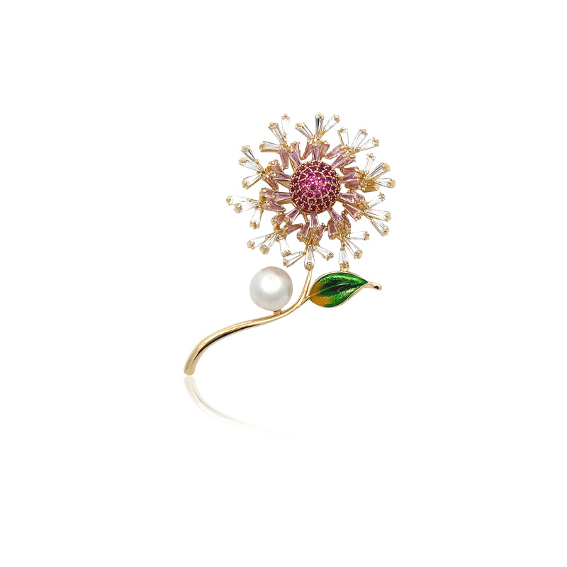 Flower Freshwater Pearl Brooch - CHOMEL