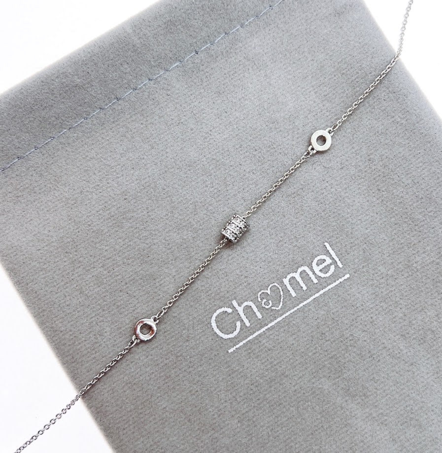 Tunnel Cubic Zirconia Bracelet - CHOMEL