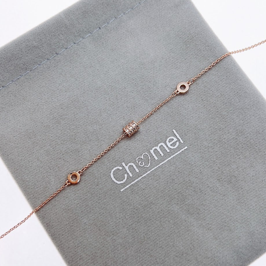 Tunnel Cubic Zirconia Bracelet - CHOMEL