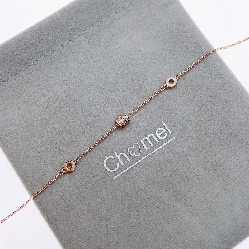 Tunnel Cubic Zirconia Bracelet - CHOMEL