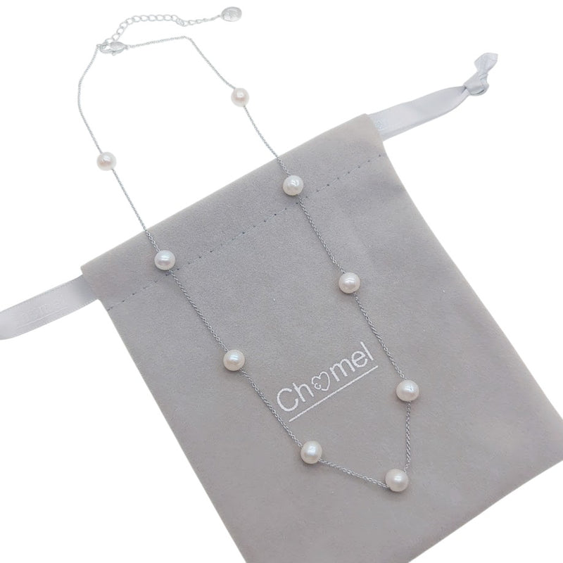 Freshwater Pearl On Chain Necklace