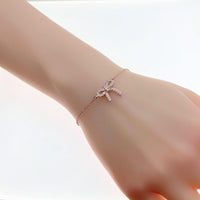 Ribbon Cubic Zirconia Bracelet - CHOMEL
