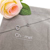 Rhodium Heart Cubic Zirconia Bracelet - CHOMEL
