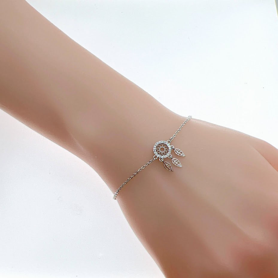 Dreamcatcher Cubic Zirconia Bracelet - CHOMEL