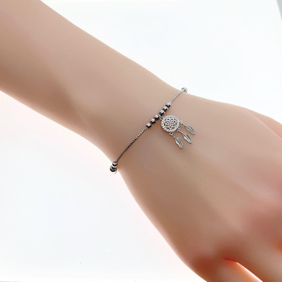 Dreamcatcher Cubic Zirconia Bracelet - CHOMEL