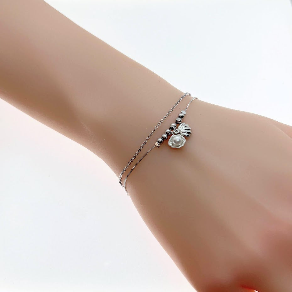 Shell on Chain Bracelet - CHOMEL