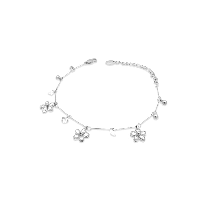 Flower Cubic Zirconia Bracelet - CHOMEL