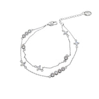 Cubic Zirconia Chain Bracelet - CHOMEL