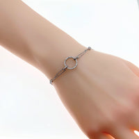 Round Cubic Zirconia Bracelet - CHOMEL