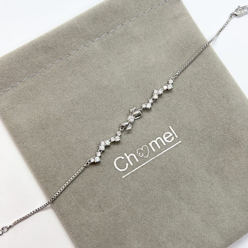 Ribbon Cubic Zirconia Bracelet - CHOMEL
