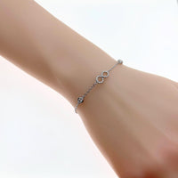 Infinity Cubic Zirconia Bracelet - CHOMEL