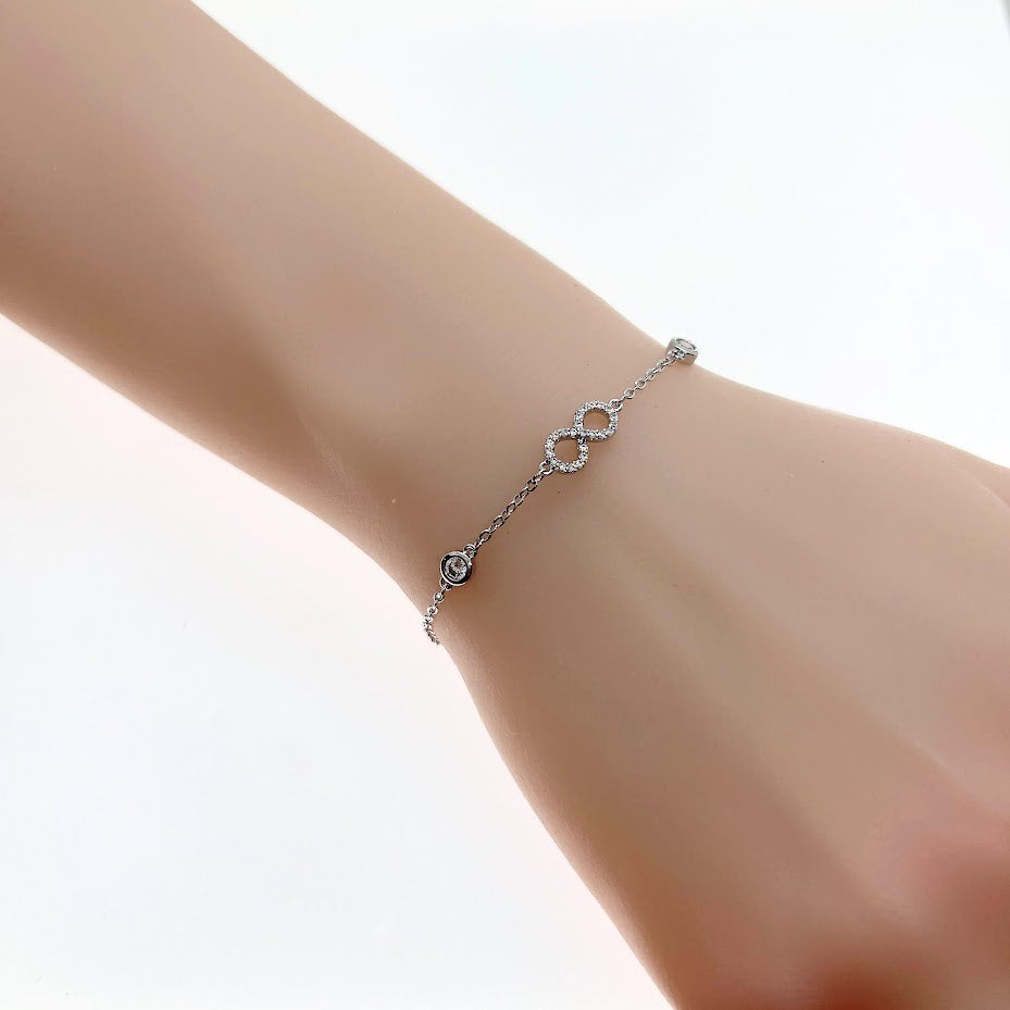 Infinity Cubic Zirconia Bracelet - CHOMEL