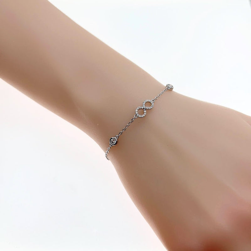Infinity Cubic Zirconia Bracelet - CHOMEL