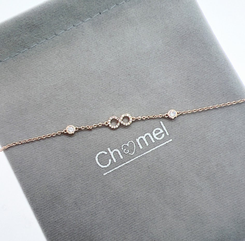 Infinity Cubic Zirconia Bracelet - CHOMEL