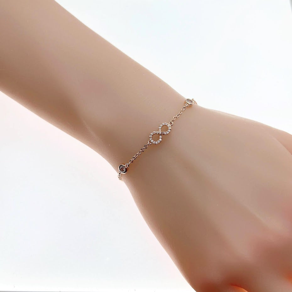 Infinity Cubic Zirconia Bracelet - CHOMEL