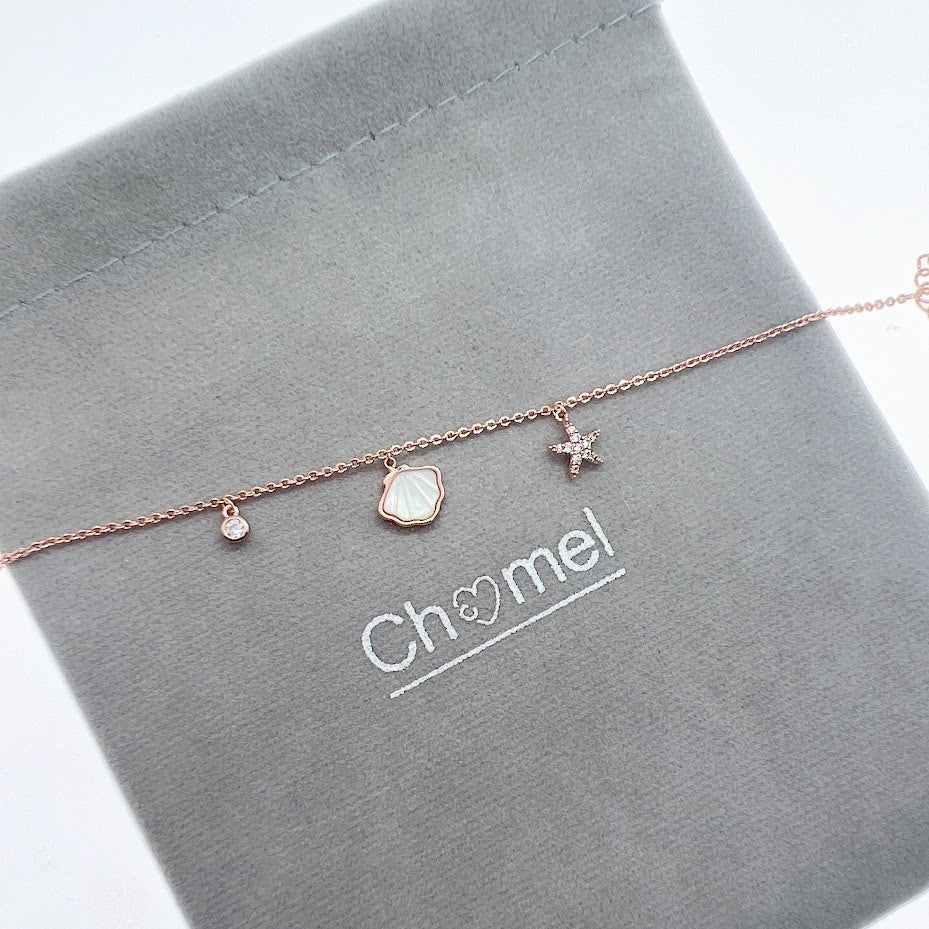 Starfish & Shell Mother of Pearl Bracelet - CHOMEL