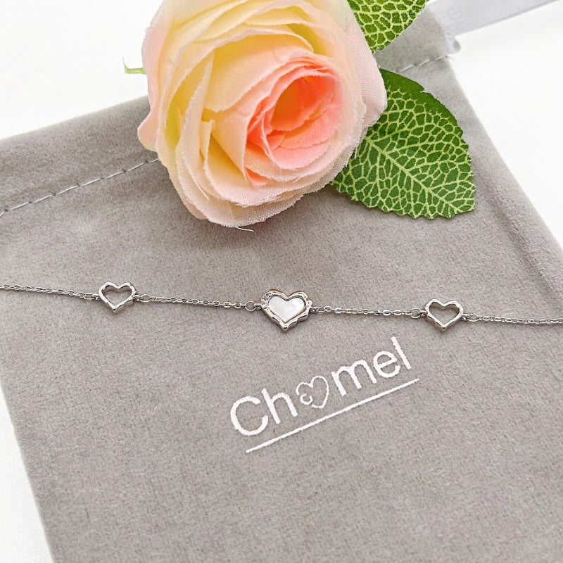 Heart Mother of Pearl Bracelet - CHOMEL