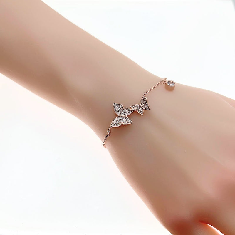 Butterfly Cubic Zirconia Bracelet - CHOMEL