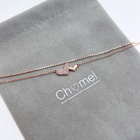 Heart Cubic Zirconia Bracelet - CHOMEL