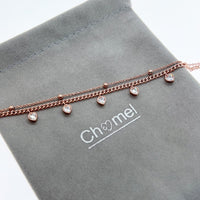Heart Cubic Zirconia Bracelet - CHOMEL