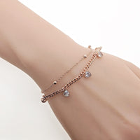 Heart Cubic Zirconia Bracelet - CHOMEL