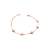 Rosegold Flower Cubic Zirconia Bracelet - CHOMEL