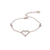 Heart Cubic Zirconia Bracelet - CHOMEL