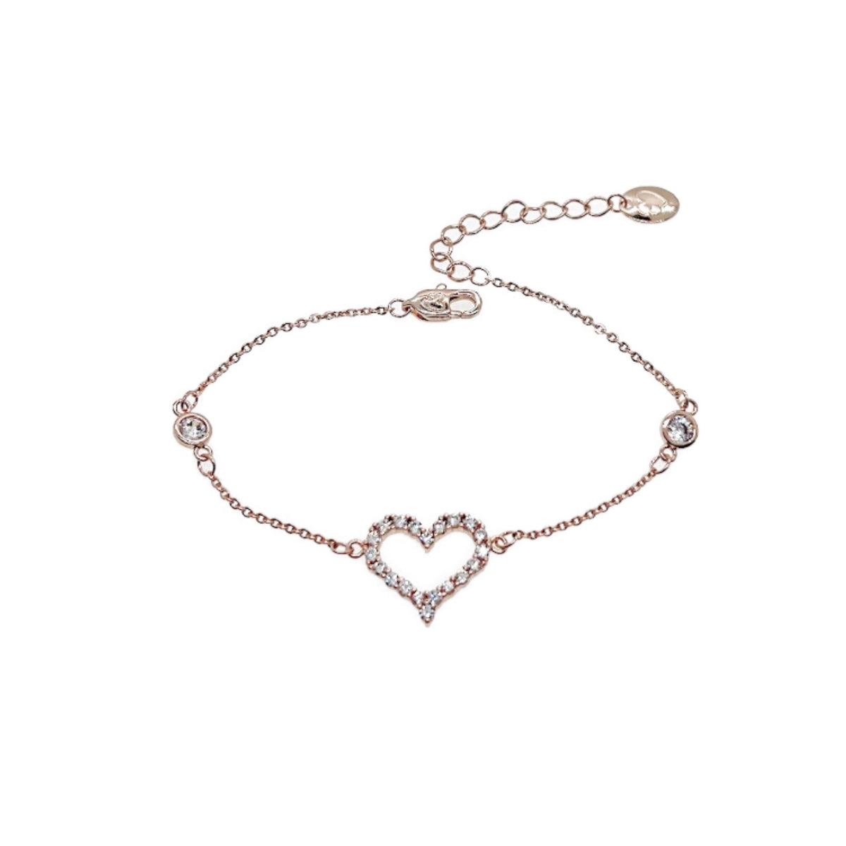 Heart Cubic Zirconia Bracelet - CHOMEL