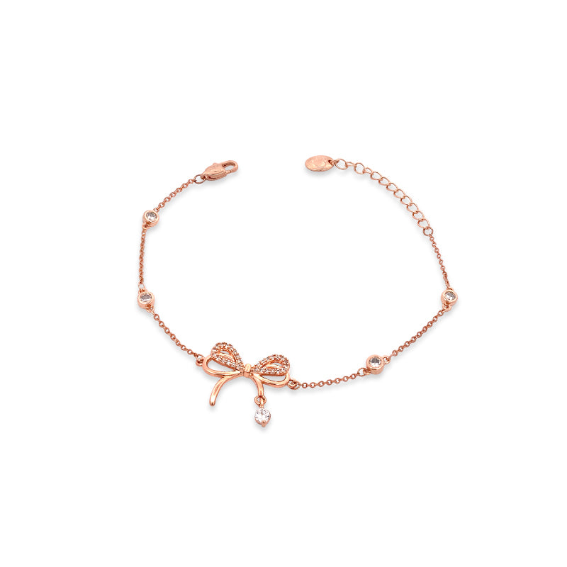 Ribbon Cubic Zirconia Bracelet - CHOMEL