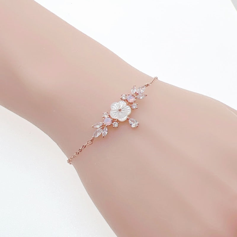 Flower Cubic Zirconia Bracelet - CHOMEL